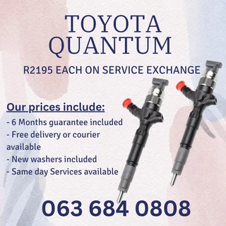 Toyota Quantum Diesel Injectors For Sale With Warranty