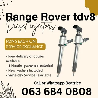 Range Rover Tdv8 Diesel Injectors For Sale With Warranty On