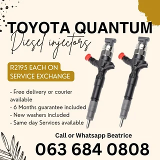 Toyota Quantum Diesel Injectors For Sale With Warranty On