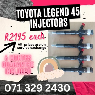 Toyota Legend 45 Diesel Injectors For Sale With Warranty On