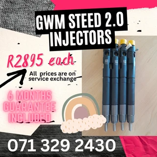 Gwm Steed 2.0 Diesel Injectors For Sale With Warranty On
