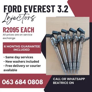 Ford Everest 3.2 Diesel Injectors For Sale With Warranty