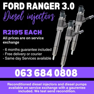 Ford Ranger 3.0 Diesel Injectors For Sale With Warranty On