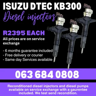 Isuzu Dtec Kb300 Diesel Injectors For Sale With Warranty