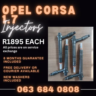 Opel Corsa 1.7 Diesel Injectors For Sale With Warranty