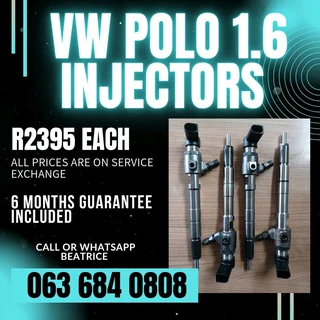 Vw Polo 1.6 Diesel Injectors For Sale With Warranty