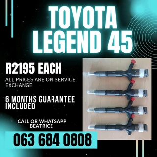 Toyota Legend 45 Diesel Injectors For Sale With Warranty On