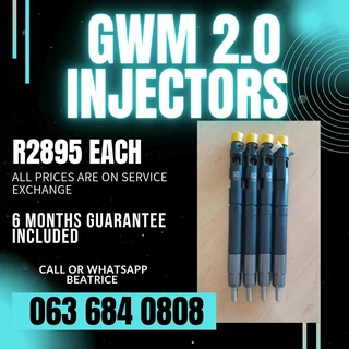 Gwm Steed 2.0 Diesel Injectors For Sale With Warranty On