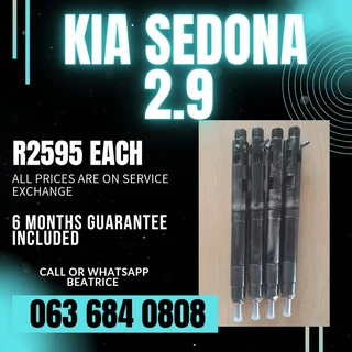 Kia Sedona 2.9 Diesel Injectors For Sale With Warranty