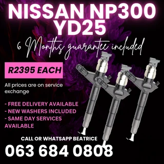 Nissan Np300 Diesel Injectors For Sale With Warranty