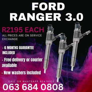 Ford Ranger 3.0 Diesel Injectors For Sale With Warranty