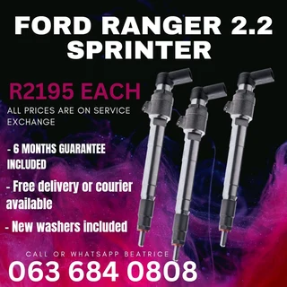 Ford Ranger 2.2 Diesel Injectors For Sale With Warranty