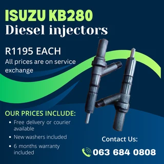 Isuzu Kb280 Diesel Injectors For Sale With Warranty