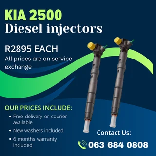 Kia 2500 Diesel Injectors For Sale With Warranty
