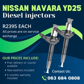 Nissan Navara Yd25 Diesel Injectors For Sale With Warranty
