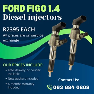 Ford Figo 1.4 Diesel Injectors For Sale With Warranty On