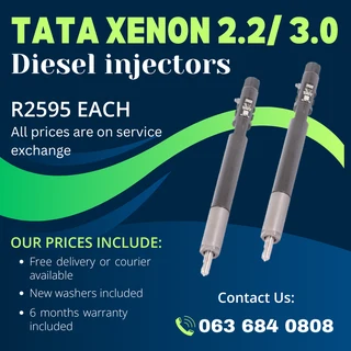 Tata Xenon 2.2 And 3.0 Diesel Injectors For Sale With Warranty On