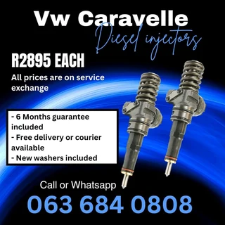 Vw Caravelle T5 2.5 Diesel Injectors For Sale With Warranty
