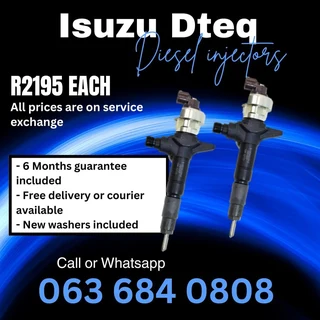 Isuzu Dteq Kb300 Diesel Injectors For Sale With Warranty On