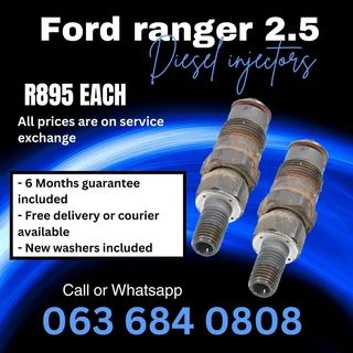 Ford Ranger 2.5 Diesel Injectors For Sale With Warranty
