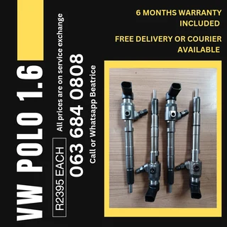 Vw Polo 1.6 Diesel Injectors For Sale With Warranty