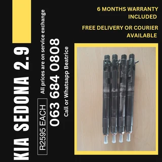 Kia Sedona 2.9 Diesel Injectors For Sale With Warranty