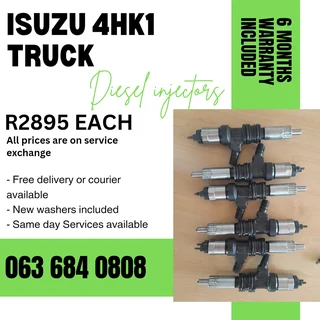 Isuzu 4hk1 Truck Diesel Injectors For Sale With Warranty On