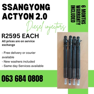Ssangyong Actyon 2.0 Diesel Injectors For Sale With Warranty