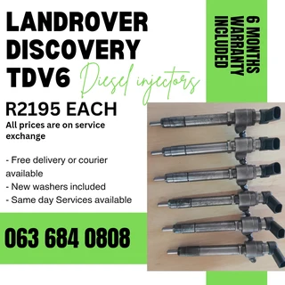 Landrover Discovery Tdv6 Diesel Injectors For Sale With Warranty
