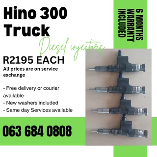 Hino Truck 300 Diesel Injectors For Sale With Warranty On