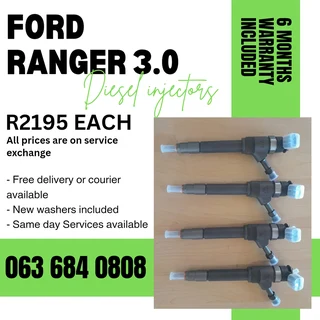 Ford Ranger 3.0 Diesel Injectors For Sale With Warranty On