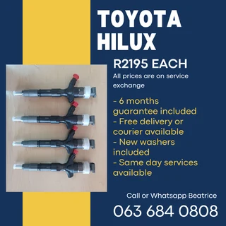 Toyota Hilux Diesel Injectors For Sale With Warranty