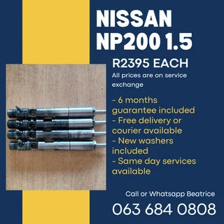 Nissan Np200 1.5 Diesel Injectors For Sale With Warranty