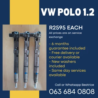Vw Polo Blue Motion 1.2 Diesel Injectors For Sale With Warranty
