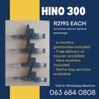 Hino 300 Truck Diesel Injectors For Sale With Warranty