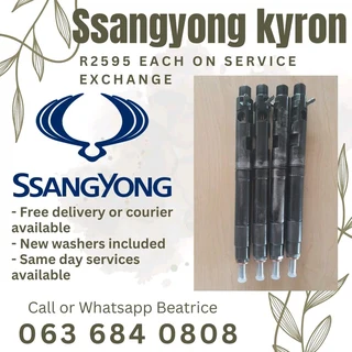 Ssangyong Kyron Diesel Injectors For Sale With Warranty