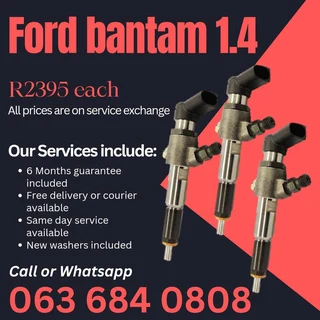 Ford Bantum 1.4 Diesel Injectors For Sale With Warranty On