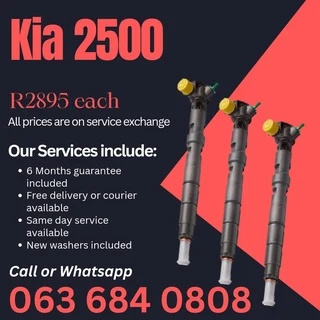 Kia 2500 Diesel Injectors For Sale With Warranty On