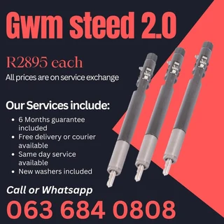 Gwm Steed 2.0 Diesel Injectors For Sale With Warranty