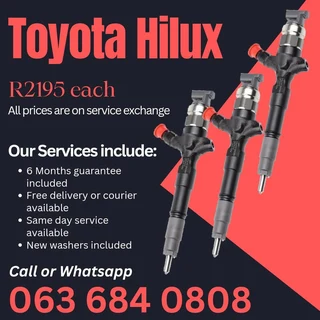 Toyota Hilux Diesel Injectors For Sale With Warranty On