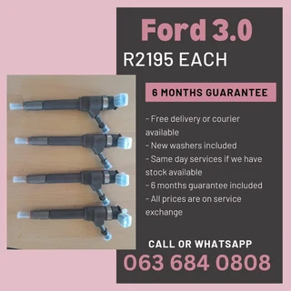 Ford Ranger 3.0 Diesel Injectors For Sale With Warranty