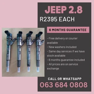Jeep Cherokee 2.8 Diesel Injectors For Sale With Warranty