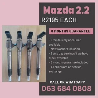 Mazda Bt50 2.2 Diesel Injectors For Sale With Warranty