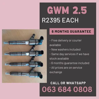 Gwm 2.5 And 2.8 Diesel Injectors For Sale With Warranty On