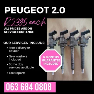 Peugeot 2.0 Diesel Injectors For Sale With Warranty On