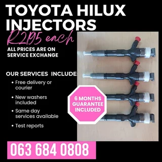 Toyota Hilux Diesel Injectors For Sale With Warranty On