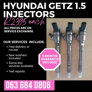 Hyundai Getz 1.5 Diesel Injectors For Sale With Warranty