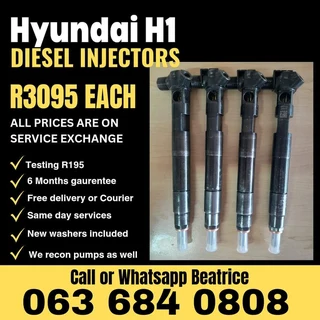 Hyundai H1 Diesel Injectors For Sale With Warranty On