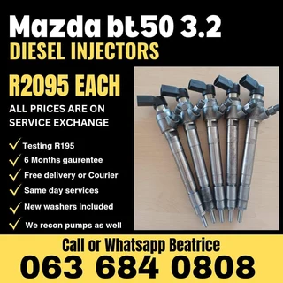 Mazda Bt50 3.2 Diesel Injectors For Sale With Warranty