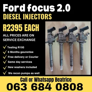 Ford Focus 2.0 Diesel Injectors For Sale With Warranty On